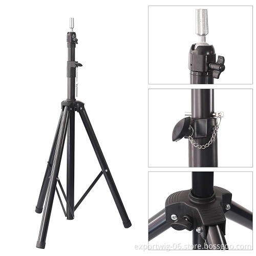 Wholesale Adjustable Mannequin Head Wig Stand Tripod Professional Hair Salon Canvas Head Tripod Stand Mannequin Head Tripod